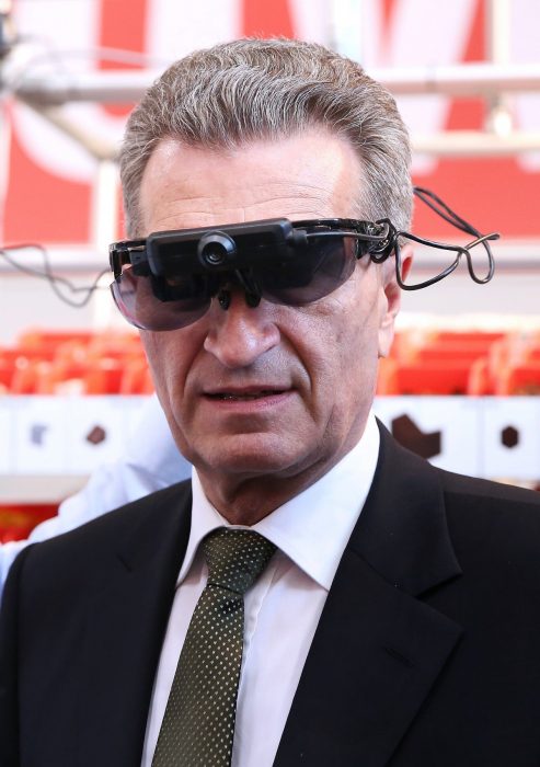 Günter Oettinger auf der Hannovermesse