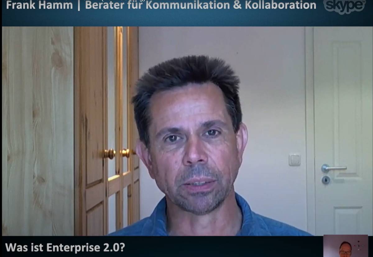 Was ist Enterprise 2.0? Frank Hamm im Experten-Interview (2014, Screenshot)